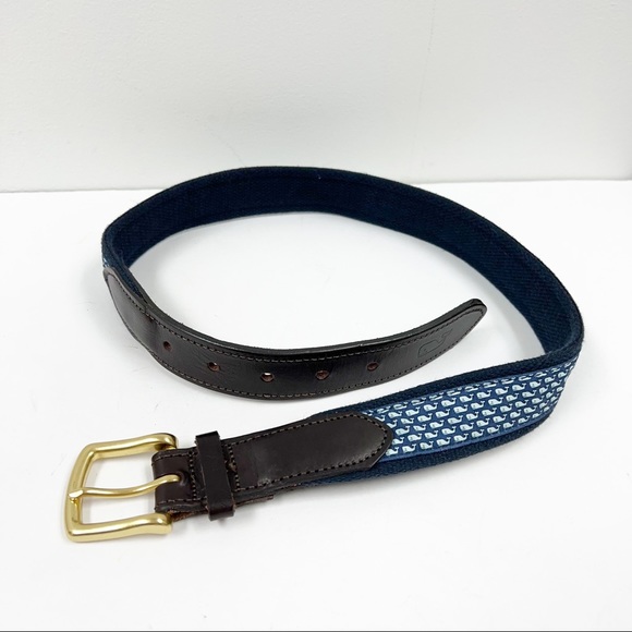 Vineyard Vines Canvas Whale Belt Made in USA Size 30 - Picture 11 of 11